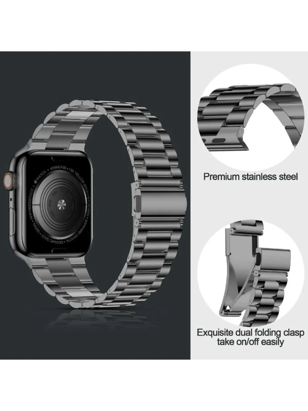 Lightweight Stainless Steel Replacement Band for Apple Watch Ultra & Series